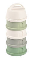BEABA | Zestaw 4 Pojemników do Przechowywania Mleka | cotton white/sage green