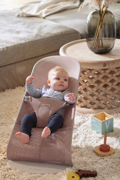 BabyBjorn | BLISS MESH Baby Bouncer | Leżaczek-Bujaczek | Ciemny róż