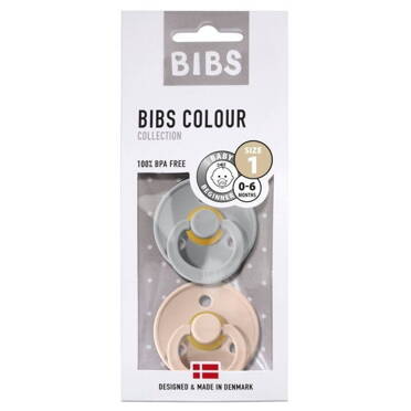 Bibs 2pack | Kauczukowy Smoczek Uspokajający Blush Cloud S 2pack