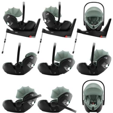 Britax Romer® Baby-Safe PRO rozkła. fotelik Dusty rose + baza Vario 5Z (EKSPOZYCJA)