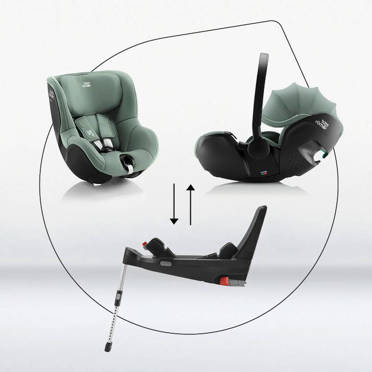 Britax Romer® Baby-Safe PRO rozkładany fotelik z obrotową bazą | Frost grey 