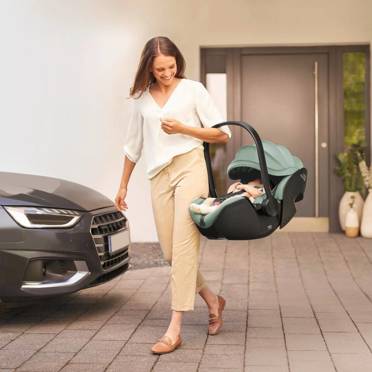 Britax Romer® Baby-Safe Pro rozkładany fotelik samochodowy 0-13 kg Linen Grey LUX + Baza Vario