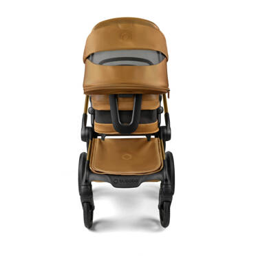 Bugaboo® Fox 5 zestaw 2w1, wózek głęboko-spacerowy | Noir Limited Edition – Amber Glow