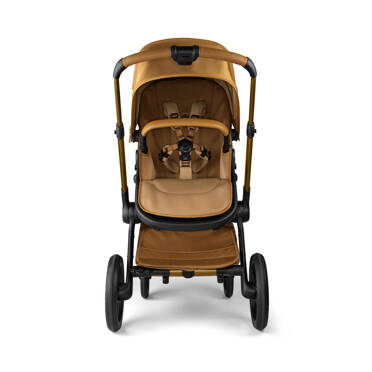 Bugaboo® Fox 5 zestaw 2w1, wózek głęboko-spacerowy | Noir Limited Edition – Amber Glow