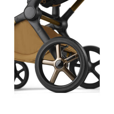 Bugaboo® Fox 5 zestaw 2w1, wózek głęboko-spacerowy | Noir Limited Edition – Amber Glow