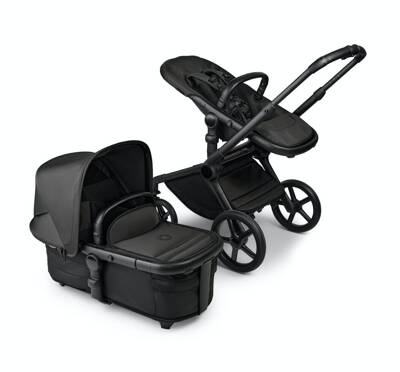 Bugaboo® Fox 5 zestaw 2w1, wózek głęboko-spacerowy | Noir Limited Edition – Black Moonlight