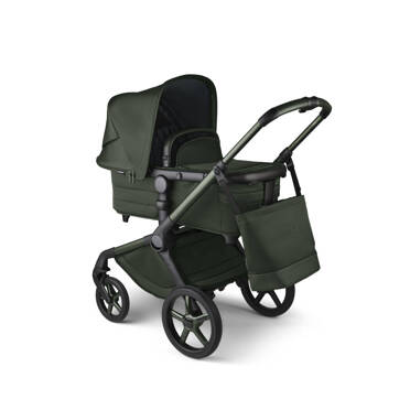 Bugaboo® Fox 5 zestaw 2w1, wózek głęboko-spacerowy | Noir Limited Edition – Midnight Green