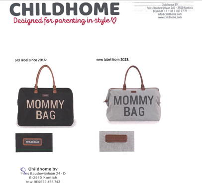 Childhome Mommy Bag | Duża torba weekendowa | Grey