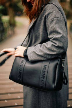 Childhome Mommy | Torba do wózka | Club Vegan Leather Black