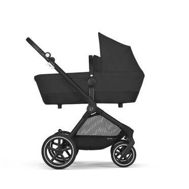 Cybex Balios EOS LUX głęboko-spacerowy, zestaw 2w1 |  Moon Black + Black Frame