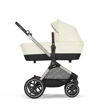 Cybex Balios EOS LUX głęboko-spacerowy, zestaw 2w1 | Seashell Beige + Taupe Frame