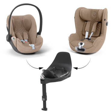 Cybex® Cloud T i-Size + Sirona T i-Size, kompletny zestaw 3w1 od urodzenia do ok. 4 r.ż. | Cozy Beige Plus