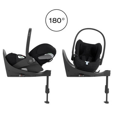 Cybex® Cloud T i-Size rozkładany fotelik 0-13 kg z obrotową bazą | Sepia Black Plus