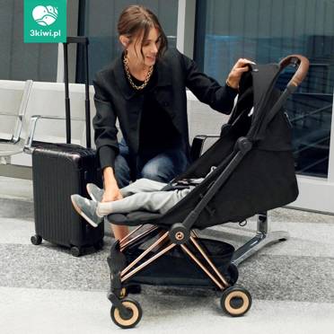 Cybex® Coya lekki wózek spacerowy | Chrome & Sepia Black