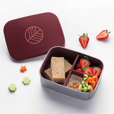 ECO RASCALS klasyczny Lunch Box Bento | Bordowy