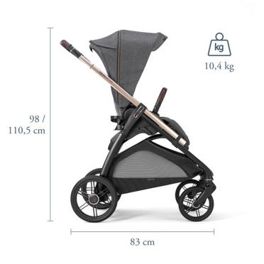 Inglesina® Aptica Duo wózek głęboko-spacerowy 2w1 | Velvet Grey