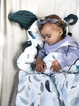 La Millou® Sleepy pig by Maja Hyży płaska poduszka niemowlęca Rossie