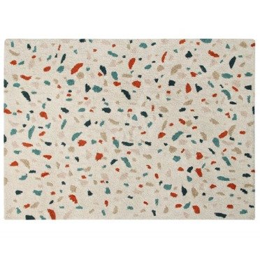 Lorena Canals® ręcznie tkany dywan ze 100% bawełny 140 x 200 cm | Terrazzo Marble