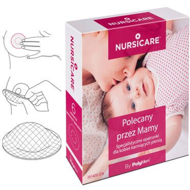 Nursicare® by Polymem® Med specjalistyczne opatrunki na bolące piersi dla kobiet karmiących – 6pak