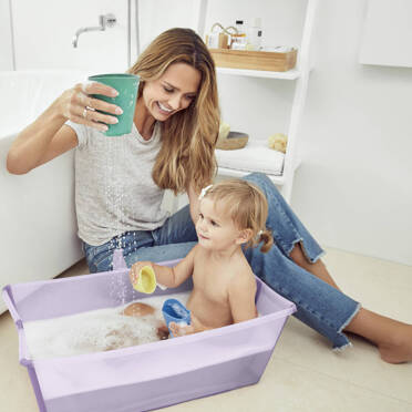 Stokke® Flexi Bath® składana wanienka | Transparent Ocean Blue 