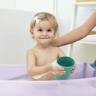 Stokke® Flexi Bath® składana wanienka | Transparent Sandy Beige