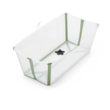 Stokke® Flexi Bath® składana wanienka dla dziecka | Transparent Green