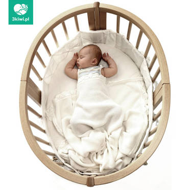 Stokke® Sleepi™ Mini V3 Complete Set, zestaw owalne łóżeczko + komoda z przewijakiem | Natural