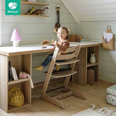 Stokke® Tripp Trapp® Exclusive drewniane krzesełko dla dziecka | Exclusive Oak Black (dębowe)