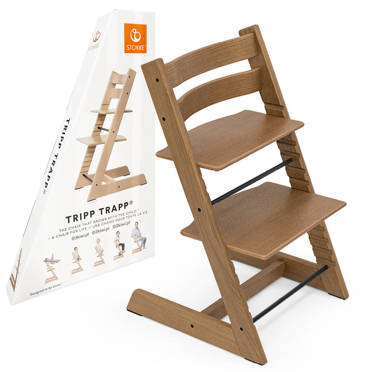 Stokke® Tripp Trapp® drewniane krzesełko dla dziecka | Exclusive Oak Warm Brown (dąb)