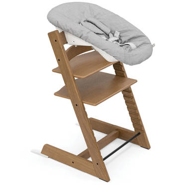 Stokke® Tripp Trapp® krzesełko + leżaczek niemowlęcy Newborn Set | Exclusive Oak Warm Brown (dąb)