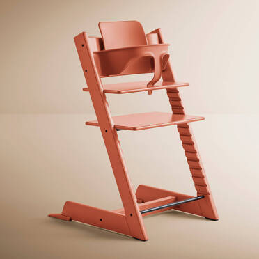 Stokke® Tripp Trapp® zestaw 2w1, krzesełko + baby set | Terracotta