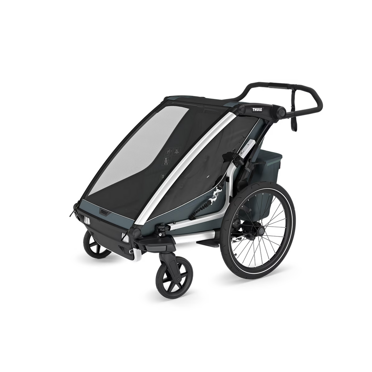 Thule® Chariot Cross 2  Double wielofunkcyjna przyczepka rowerowa Dark Slate