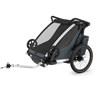 Thule® Chariot Cross 2  Double wielofunkcyjna przyczepka rowerowa Dark Slate