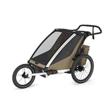 Thule® Chariot Cross 2 double wielofunkcyjna przyczepka rowerowa Faded Khaki 