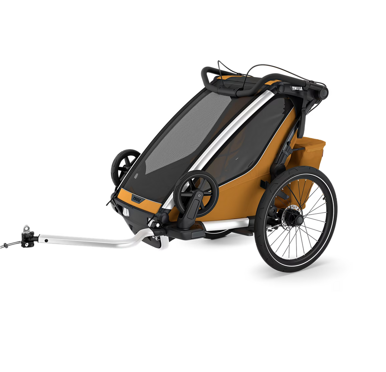 Thule® Chariot Sport 2 G3 Single profesjonalna wielofunkcyjna przyczepka rowerowa | Natural Gold