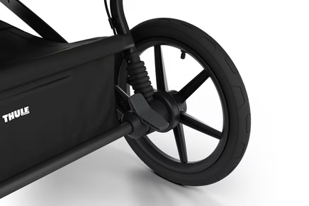 Thule® Urban Glide 3 Double bliźniaczy wielofunkcyjny trójkołowy wózek biegowy | Jet Black Alu