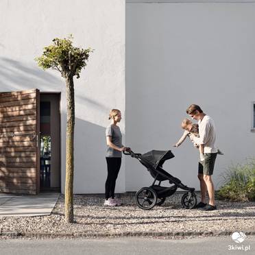 Thule® Urban Glide 3 | zestaw 2w1 | wielofunkcyjny trójkołowy wózek biegowy | Black