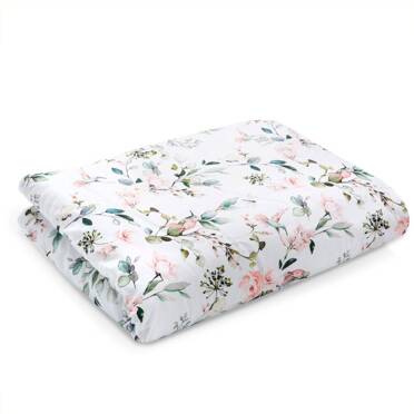 Yosoy® kołderka eco satin cotton 100 x75 | secet garden on white 